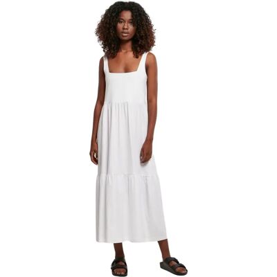 Vrouwen 7/8 zomerjurk Urban Classics Valance Blanc L Vrouwen 7/8 zomerjurk Urban Classics Valance Blanc L