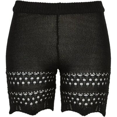 Dames gehaakte shorts Urban Classics Noir 4XL Dames gehaakte shorts Urban Classics Noir 4XL