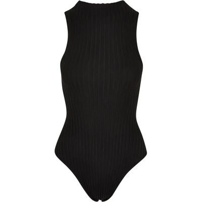 Body mouwloos geribd breisel voor dames Urban Classics Noir 4XL Body mouwloos geribd breisel voor dames Urban Classics Noir 4XL
