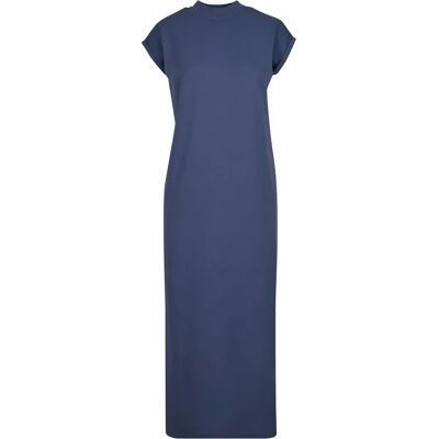 Vrouwelijke off-the-shoulder maxi-jurk Urban Classics Bleu XS Vrouwelijke off-the-shoulder maxi-jurk Urban Classics Bleu XS