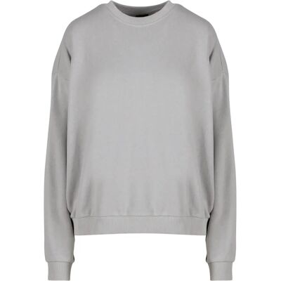 Oversized ronde hals trui dames Urban Classics Light Terry Gris S Oversized ronde hals trui dames Urban Classics Light Terry Gris S
