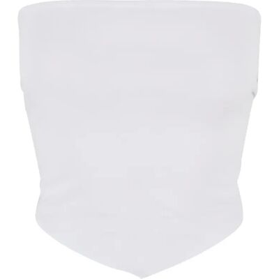 Bandeau top met knopen voor dames Urban Classics Blanc L Bandeau top met knopen voor dames Urban Classics Blanc L