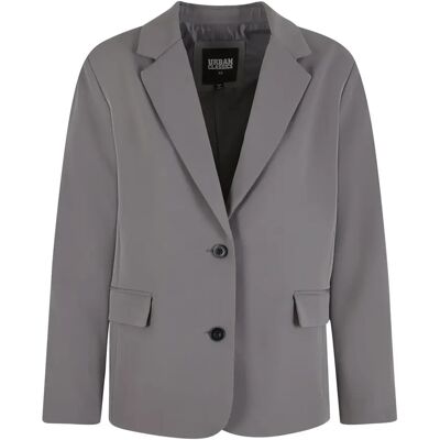 Lange blazer voor dames Urban Classics Gris XL Lange blazer voor dames Urban Classics Gris XL