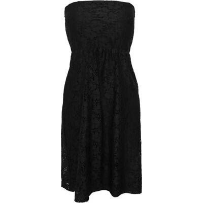 Kanten damesjurk grote maten Urban Classics Noir 4XL Kanten damesjurk grote maten Urban Classics Noir 4XL