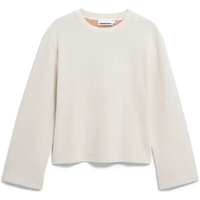Dames-T-shirt met lange mouwen Armedangels Un-Wasted Beige L Dames-T-shirt met lange mouwen Armedangels Un-Wasted Beige L