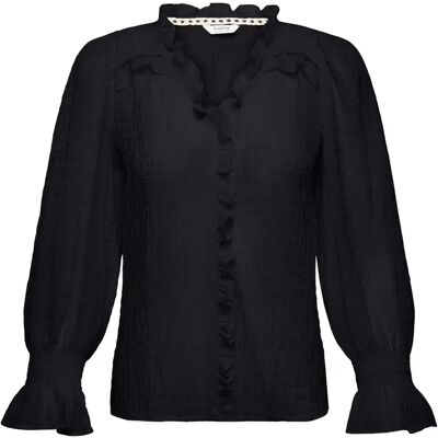 Damesblouse met lange mouwen b.young Byxhibbia Noir 40 Damesblouse met lange mouwen b.young Byxhibbia Noir 40