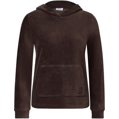 Dames Hoodie Cecil Tos Solid Cord Marron M Dames Hoodie Cecil Tos Solid Cord Marron M