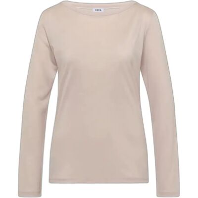 T-shirt dames Cecil Nos Solid Layering Beige L T-shirt dames Cecil Nos Solid Layering Beige L