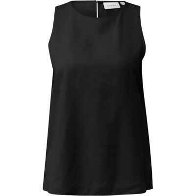 Top fluide in gemengde viscose met délavé effect voor dames COMMA Noir 38 Top fluide in gemengde viscose met délavé effect voor dames COMMA Noir 38
