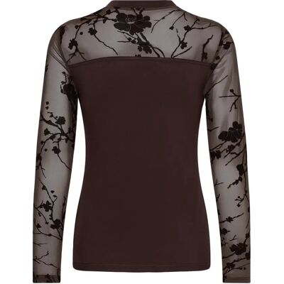 Damesblouse met lange mouwen CULTURE Alifa Marron XL Damesblouse met lange mouwen CULTURE Alifa Marron XL