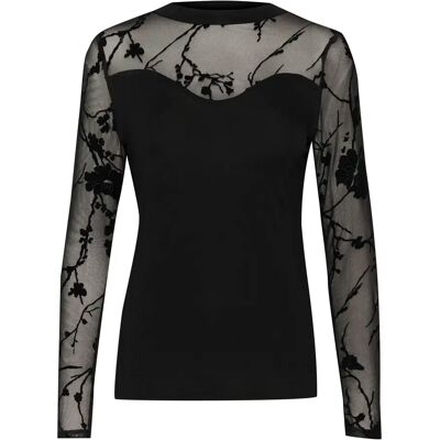 Damesblouse met lange mouwen CULTURE Alifa Noir L Damesblouse met lange mouwen CULTURE Alifa Noir L