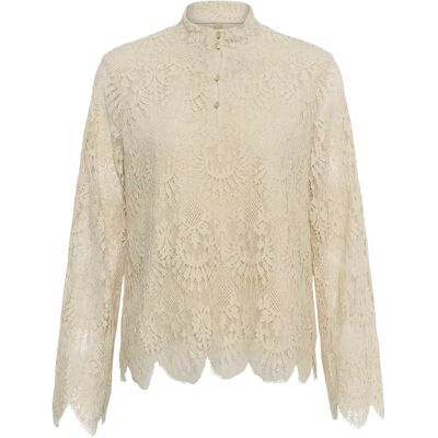 Damesblouse met lange mouwen CULTURE Teuta Beige L Damesblouse met lange mouwen CULTURE Teuta Beige L