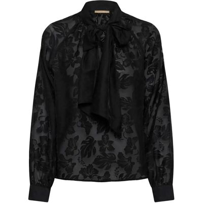 Damesblouse met lange mouwen CULTURE Brilla Noir L Damesblouse met lange mouwen CULTURE Brilla Noir L