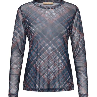 Damesblouse met lange mouwen CULTURE Ashley Bleu 2XL Damesblouse met lange mouwen CULTURE Ashley Bleu 2XL