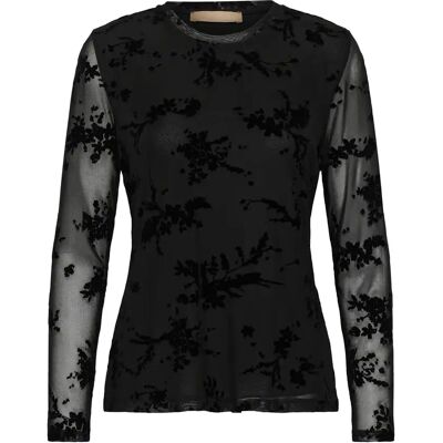 Damesblouse met lange mouwen CULTURE Aliba Noir L Damesblouse met lange mouwen CULTURE Aliba Noir L