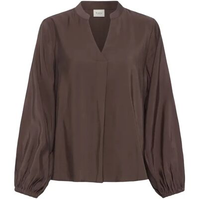 Damesblouse met lange mouwen fransa Hira Bl 1 Marron L Damesblouse met lange mouwen fransa Hira Bl 1 Marron L