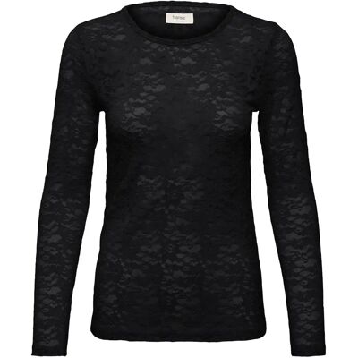 Damesblouse met lange mouwen fransa Frdetala Noir L Damesblouse met lange mouwen fransa Frdetala Noir L