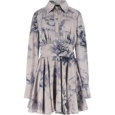 A-lijn jurk met lange mouwen voor dames Guess Concetta Flare Blauw L A-lijn jurk met lange mouwen voor dames Guess Concetta Flare Blauw L