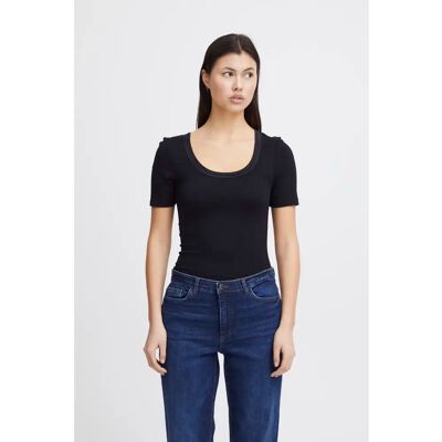 Dames-T-shirt Ichi Zola Zwart XS Dames-T-shirt Ichi Zola Zwart XS