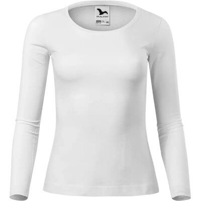 Dames-T-shirt met lange mouwen Malfini Fit-T 169 Blanc L Dames-T-shirt met lange mouwen Malfini Fit-T 169 Blanc L