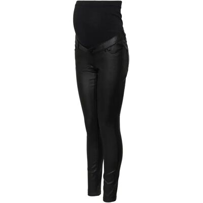 Dames slim leren broek Mamalicious Noir M Dames slim leren broek Mamalicious Noir M