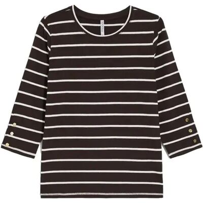 Dames-T-shirt met lange mouwen Moodo Z-TS-5107 Marron 38 Dames-T-shirt met lange mouwen Moodo Z-TS-5107 Marron 38