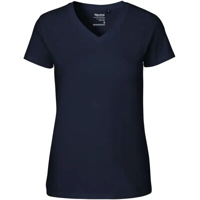 Dames-T-shirt met V-hals Neutral Bleu XS Dames-T-shirt met V-hals Neutral Bleu XS