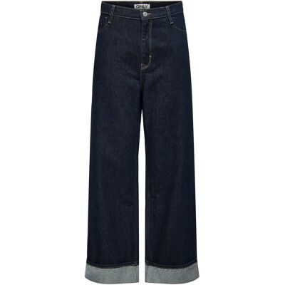 Hoge taille wijde jeans voor dames Only Hope Bleu 25x32 Hoge taille wijde jeans voor dames Only Hope Bleu 25x32
