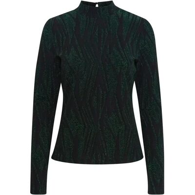 Damesblouse met lange mouwen Pulz Jeans Lucia Groen 2XL Damesblouse met lange mouwen Pulz Jeans Lucia Groen 2XL
