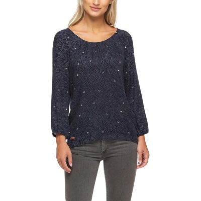 Damesblouse met lange mouwen Ragwear Geny Print Bleu S Damesblouse met lange mouwen Ragwear Geny Print Bleu S