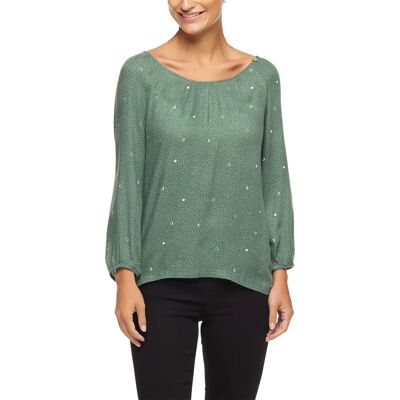 Damesblouse met lange mouwen Ragwear Geny Print Vert XS Damesblouse met lange mouwen Ragwear Geny Print Vert XS
