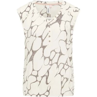 Mouwloze damesblouse Ragwear Saltty Print Blanc S Mouwloze damesblouse Ragwear Saltty Print Blanc S