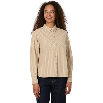 Damesblouse met lange mouwen Ragwear Teagan Stripes Beige XS Damesblouse met lange mouwen Ragwear Teagan Stripes Beige XS