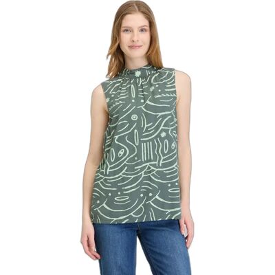 Mouwloze damesblouse met print Ragwear Angyc Groen XS Mouwloze damesblouse met print Ragwear Angyc Groen XS
