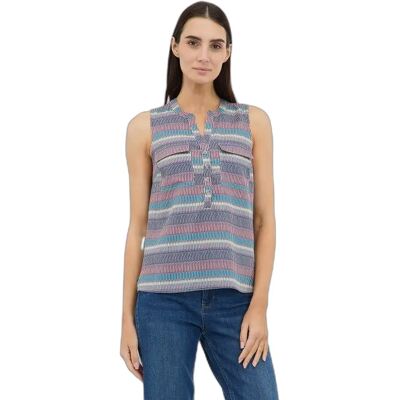 Mouwloze damesblouse Ragwear Romanna Blauw XS Mouwloze damesblouse Ragwear Romanna Blauw XS