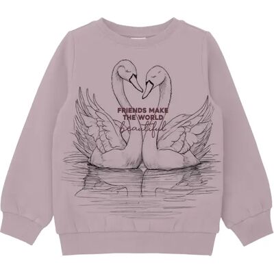 Glitter Print Sweatshirt met Ronde Hals, Gebrushte Binnenkant Meisje s.Oliver Rose 6/7 jaar oud Glitter Print Sweatshirt met Ronde Hals, Gebrushte Binnenkant Meisje s.Oliver Rose 6/7 jaar oud