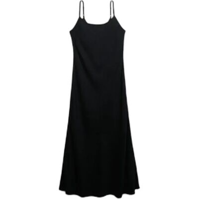 Lange damesjurk Superdry Bias Cut Maxi Slip Zwart 2XS Lange damesjurk Superdry Bias Cut Maxi Slip Zwart 2XS