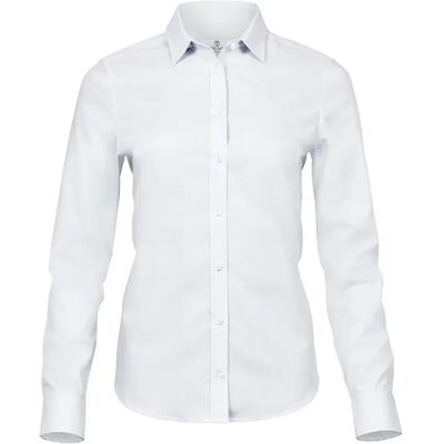 Dameshemd met lange mouwen Tee Jays Stretch Luxury Blanc XS Dameshemd met lange mouwen Tee Jays Stretch Luxury Blanc XS