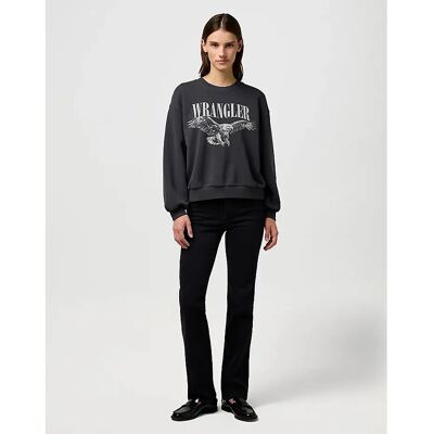 Oversized blouse voor dames Wrangler Noir XS Oversized blouse voor dames Wrangler Noir XS