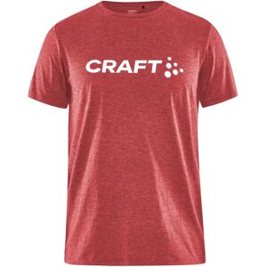Craft 1913423 Unisex Bright Red Melange T-shirt - T-shirt Craft 1913423 Unisex Bright Red Melange T-shirt - T-shirt