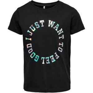 Meisjes-T-shirt Only Ghita Noir 9/10 ans Meisjes-T-shirt Only Ghita Noir 9/10 ans