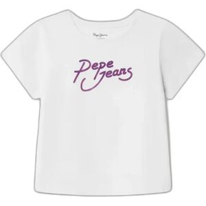 Meisjes-T-shirt Pepe Jeans Avani Blanc 14 ans Meisjes-T-shirt Pepe Jeans Avani Blanc 14 ans