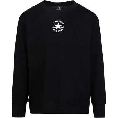 Sweater met lange mouwen voor kinderen Converse CNVN Sustainable Core Zwart 7 jaar oud Sweater met lange mouwen voor kinderen Converse CNVN Sustainable Core Zwart 7 jaar oud