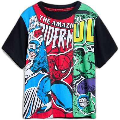Kinder-T-shirt Desigual Marvel Zwart 11/12 jaar Kinder-T-shirt Desigual Marvel Zwart 11/12 jaar