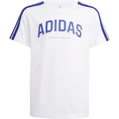 Kinder-T-shirt adidas Codes Collegiate Graphic Blanc 15/16 ans Kinder-T-shirt adidas Codes Collegiate Graphic Blanc 15/16 ans