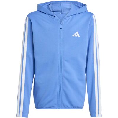 Junior Hoodie adidas Essentials Tracksuit 3 Stripes Bleu 11/12 ans Junior Hoodie adidas Essentials Tracksuit 3 Stripes Bleu 11/12 ans