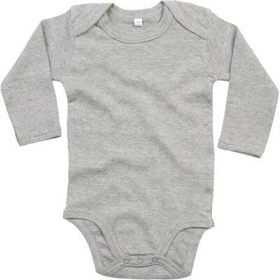 Baby romper met lange mouwen Babybugz Gris 3/6 mois Baby romper met lange mouwen Babybugz Gris 3/6 mois
