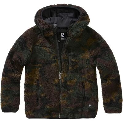 Kinder fleece met capuchon Brandit Teddy Vert 7/8 ans Kinder fleece met capuchon Brandit Teddy Vert 7/8 ans