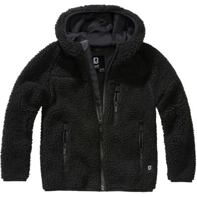 Kinder fleece met capuchon Brandit Teddy Noir 13/14 ans Kinder fleece met capuchon Brandit Teddy Noir 13/14 ans
