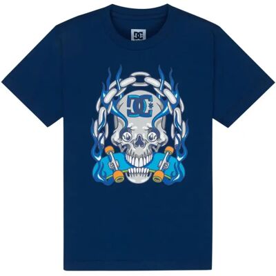 Junior Hoodie DC Shoes Burning Skull Bleu 12 ans Junior Hoodie DC Shoes Burning Skull Bleu 12 ans